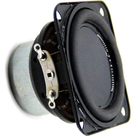 Kompakter 4-Ohm-15-Watt-Basslautsprecher (47 mm) mit internem Magneten, Metallgehäuse, für DIY-Projekte