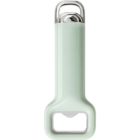 Ouvre-bouteille plat en acier inoxydable robuste, portable et suspendu, pour barman, cuisine, bar et restaurant (vert). (1/5)