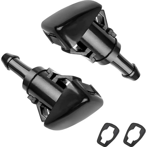 Wiper Spray Jet Washer Nozzle Car Black Plastic