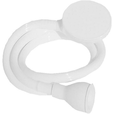 1pc blanc Longueur Flexible 1m Douchette Spécial Robinet - se Connecte au Robinet du Lavabo - Permet de Rincer les Cheveux Comme chez le Coiffeur Facile d’Utilisation