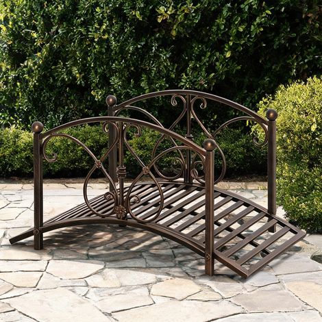 Pont de jardin bronzo en metallo 99 x 68 x 53 cm (1/5)