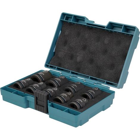 9-teiliger Steckschlüsselsatz für Makita 1/2'' Schlagschrauber IMPACT BLACK (E-16570)