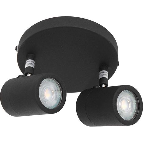 Mexlite - spot - Upround LED - noir - métal - Ø 24cm - GU10 - (1/5)