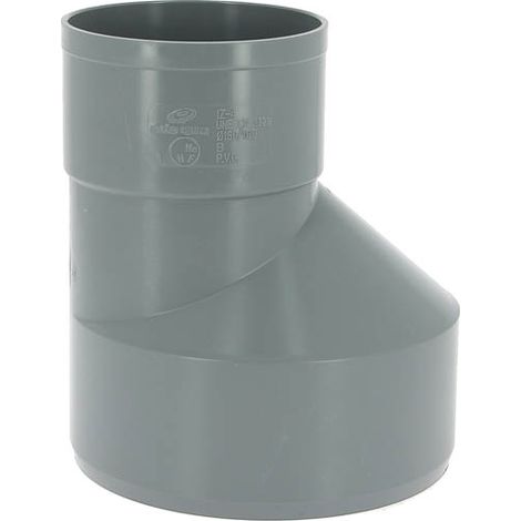 Adequa – Réduction excentrée mâle-femelle PVC Ø160-100 – Raccord d'évacuation pour chantiers humides – Montage facile et rapide