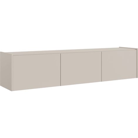 Selsey Magro – TV-Lowboard hängend oder stehend, 2-türig, Kaschmirgrau, 180 cm
