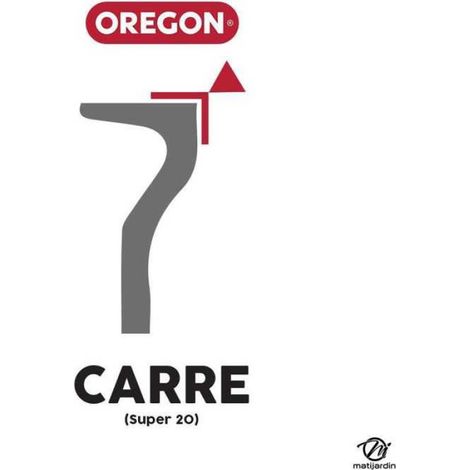 Chaîne Oregon pour tronçonneuse.325" 1,3 mm. 56 maillons. Gouge profil carré. Super 20 (1/5)