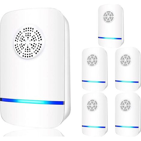 Répulsif à ultrasons anti-nuisibles, insectifuge électronique à brancher intérieur contre cafards, rongeurs, souris, moustiques et insectes, dispositif anti-parasites pour la maison (1/5)