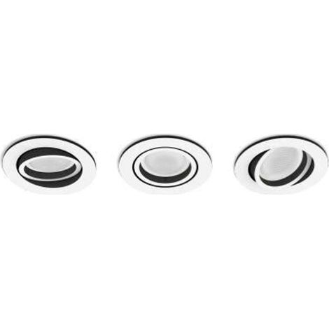 Philips Hue White & Color Ambiance Centura Foco Blanco Pack 3 (1/2)