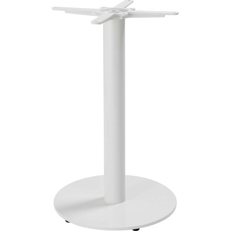 Pied de table en acier et fonte blanc Dover