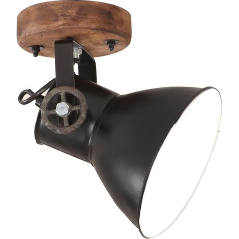 Maison Exclusive - Lampade da Parete/Soffitto 2 pz Industriale Nere 20x25 cm E27 (1/5)