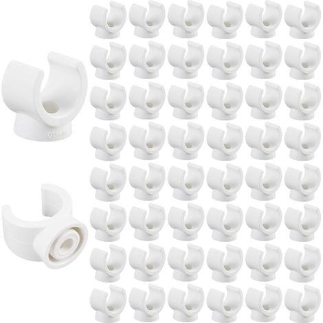 50 x 16 mm PEX Clips, Hanging Hose Supports, Hose Clamp and Hose Support, U-Shaped Hose Clamp, PEX Pipe Fixing for Wall and Floor, Strong and Durable Clamping (1/5)