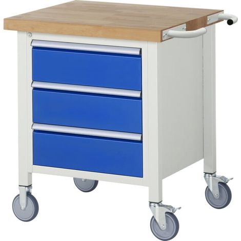 Etabli mobile brut Modèle 8157 LxPxH 750x700x880mm (1/5)