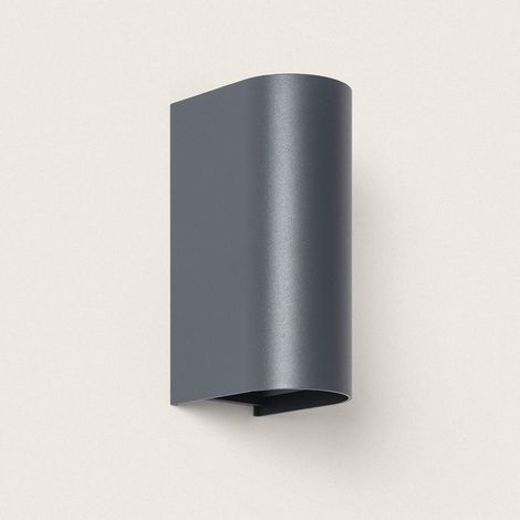 Applique da Parete per Esterno LED 10W Alluminio Doppia Luce CCT Selezionabile Oscilum Round Antracite (1/5)
