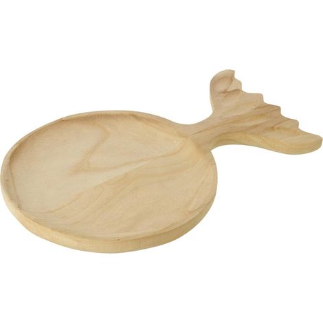 Plateau Déco Poisson en Bois "Dona" 45cm Naturel (1/2)