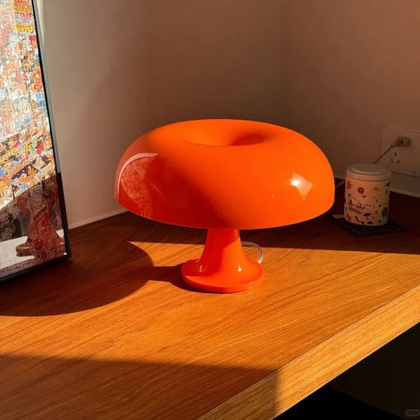 Lampe champignon, lampe de table champignon, lampe de chevet champignon LED, lampe de bureau esthétique moderne,orange (1/5)