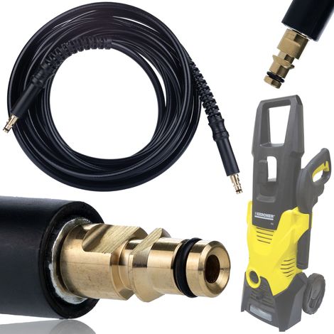 Tubo Alta Pressione 15m di Ricambio compatibile con Idropulitrice Kärcher K2–K7 – Click Connect, Nylon, 180 Bar, 60°C