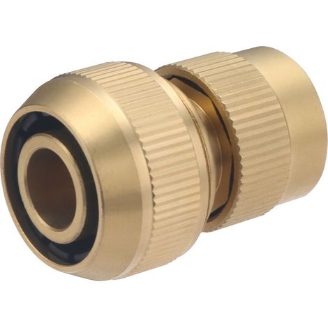 Conector de Latón para Manguera de Riego Conexión Automática AROZ Ø19 mm