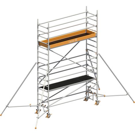 Layher Rollgerüst Uni Standard P2 mit Gerüststützen 5,20m AH (1/4)