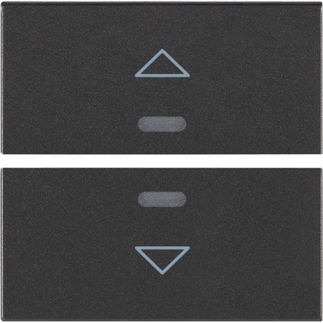 VIMAR - R19842.3 Deux demi-boutons, symbole flèche 2M, gris