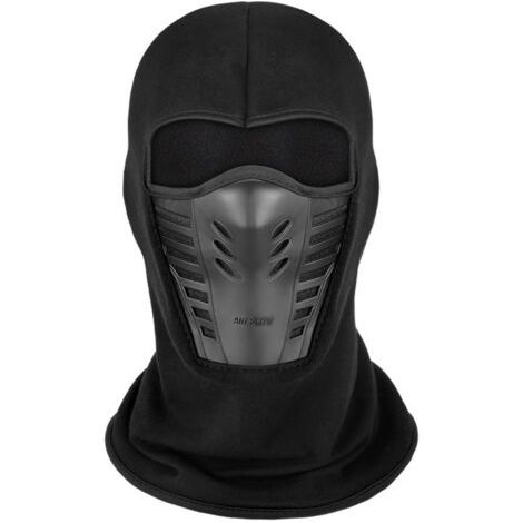 Balaclava - Masque facial multifonctionnel avec panneau de cou en molleton coupe-vent en maille de silicone respirante (1/5)