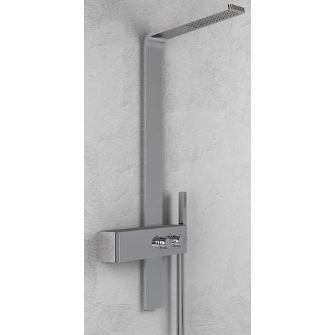 Colonna doccia 016 acciaio inox incasso spazzolato 2 funzioni top l50xp47xh130 (1/6)