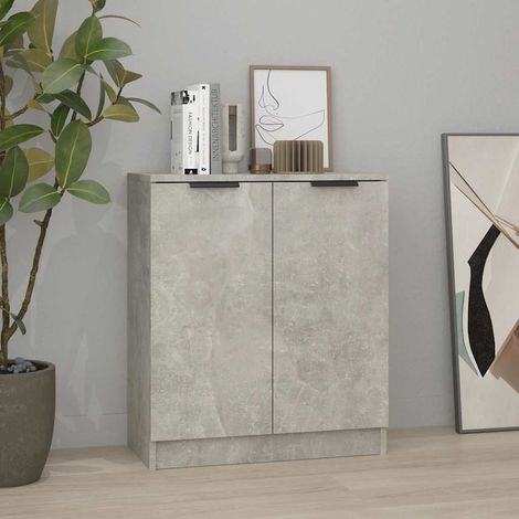 Sideboard Betongrau 60x30x70 cm Holzwerkstoff