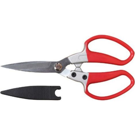 Ciseaux De Jardin - Acier Au Carbone Haute Teneur - Double Lame - Pour Taille Plantes Et Loisirs - 19 Cm (1/5)