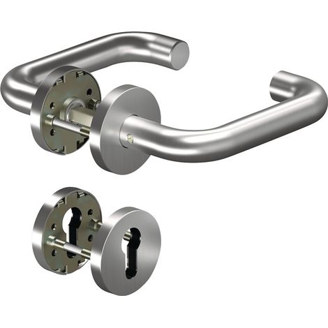 Poignée porte 8100/6501/6612 Alu.AL D/D TS 38-63mm PZ rd.DIN gauche/droite OGRO (1/2)
