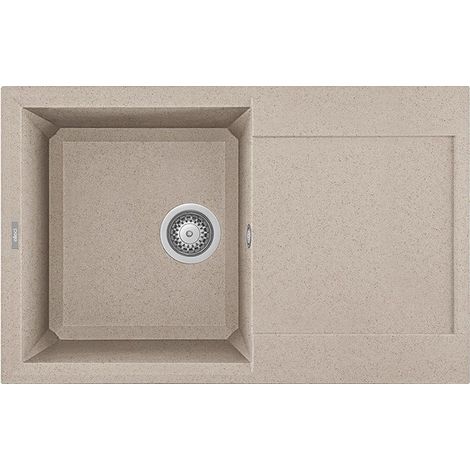 Lavello Elleci Incasso 1 vasca 79x50 Easy 300 Granitek Avena LGY30051 (1/6)