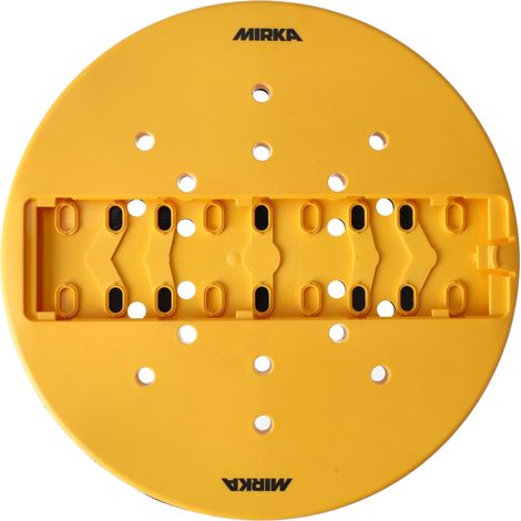 Mirka Schleifpad Ø 225mm Klett / für DecoSander Stabschleifer / für glattes Wand- & Deckenfinish, Trockenbau, Detailarbeiten