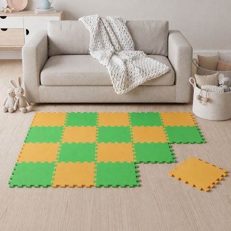 18 Teile Baby Kinder Puzzlematte ab Null - 30x30 Puzzle Spielmatte Krabbelmatte (1/5)