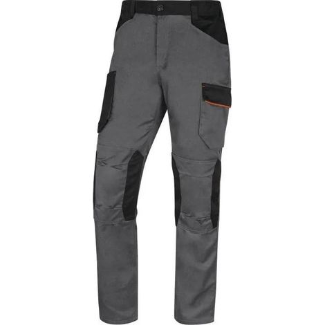 Delta-plus Pantalone da lavoro grigio con vita elastica