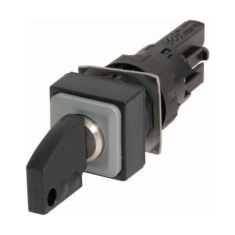 Bouton à clé 3 positions noir à accrochage EATON Q18S3R-A1
