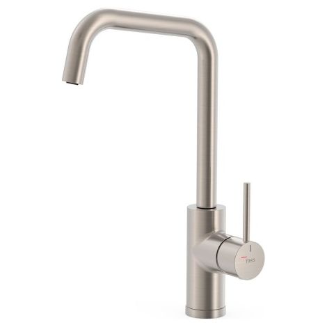 Mitigeur cuisine Acier - TRES 23044007AC