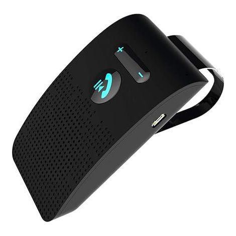 Kit Bluetooth Voiture SP09 – Kit Mains Libres Sans Fil Haut-Parleur Bluetooth avec Clip Pare-Soleil, Appel Conférence, Micro Intégré, Charge USB, Compatible Tous Smartphones (1/5)