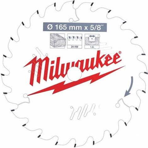 Milwaukee Kreissägeblatt Holz 165x15,87x40Z (1/4)