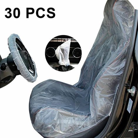 Matériel et aménagement de l'atelier Couvre-volant opaque en plastique jetable direct, carton, universel pour voitures, camions (1/5)
