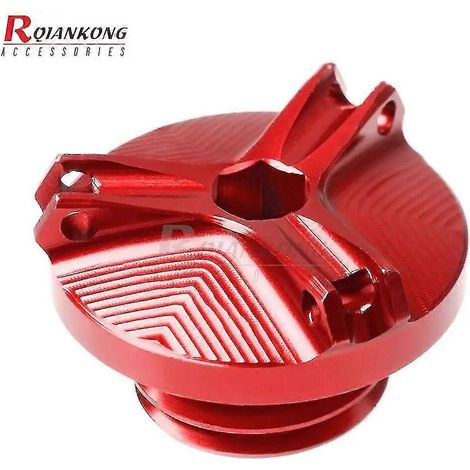 Für MV AGUSTA B3 675/800 F3 675/800 (2012) und RIVALE 800 (2013–2017): Schraube für Ölfilterbecher-Abdeckung – rot (1/4)