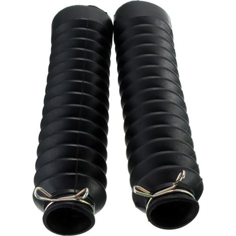 Lot de 2 soufflets de fourche avant en caoutchouc de 42 mm pour moto, protection d'amortisseur (1/5)