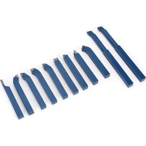 11-teiliger Satz hartmetallbestückter Schweißdrehwerkzeuge, Drehwerkzeuge, Schneidwerkzeugsatz 16 x 16 mm (1/5)