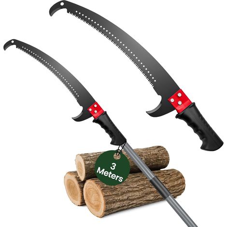 Trintion Telescopic Pole Saw, Extendable Tree Pruner, Lightweight & Portable Branch Cutter with Stainless Steel Blade, for Tree Trimming in Garden, Yard, Patio & Forestry (3 m) (1/5)