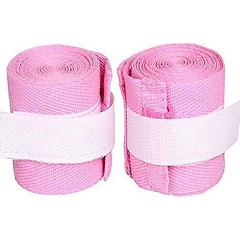 paire de bandes de poignet roses pour l'entraînement (1/5)