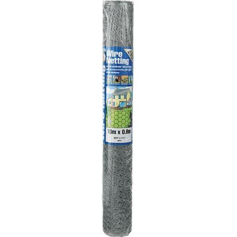 Gardman Galvanised Wire Netting 13mm Hexagon, 10 x 0.6m (1/3)