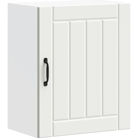 Pensile da cucina funzionale e di design 50 x 31 x 60 cm in legno composito bianco 020050152
