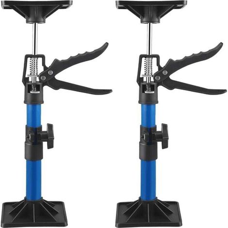 Etai Telescopique, 2 Pièces Reglable Support 30-59 cm Tendeur de Châssis Charge Maximale 40 kg pour Plafond Montage Plaques de Plâtre Armoires Cadres de Porte(30-59 cm)