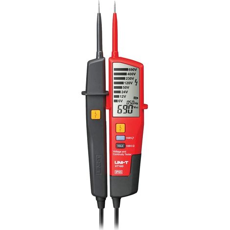 Tester di tensione multimetro UT18D Continuità e test RCD Display LCD IP65 (1/5)