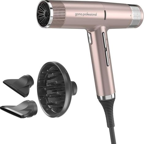 GA.MA GAMPH6060BK iQ1 Perfetto Asciugacapelli 1600W Motore Brushless 110000 rpm Oxy-Active 3 Velocita' 4 Temperature colore Rose Gold (1/2)