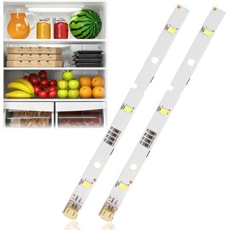 Barre Lumineuse LED - Lot de 2 - Plastique - 16 cm - Compatible Réfrigérateur Hisense Rongsheng (1/5)