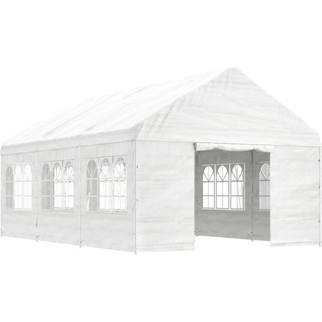 Maison Exclusive - Gazebo con Tetto Bianco 6,69x4,08x3,22 m in Polietilene