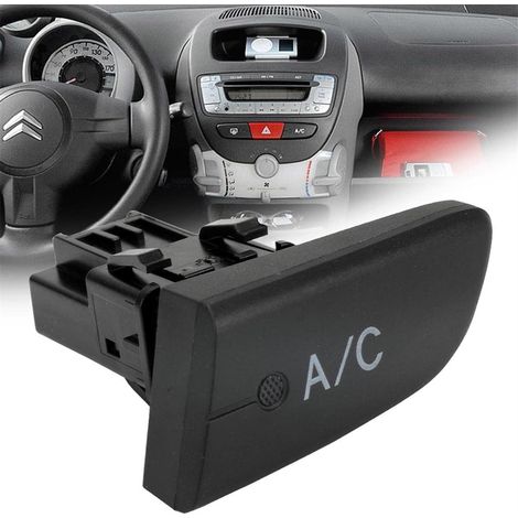 Interruptor de control de aire acondicionado compatible con Peugeot 107, Citroen C1, Toyota Aygo MK1 2005-2014, interruptor pulsador de control de climatización A/C 6554KX (1/5)